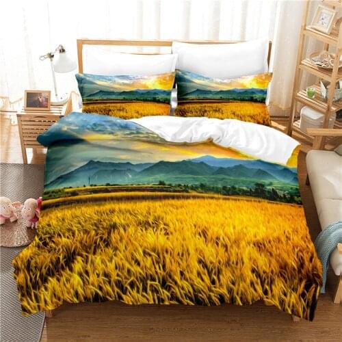 Ear of Wheat Bedding Set Duvet Cover Set 3d Bedding Digital Printing Bed Linen Queen Size Bedding Set Fashion Design