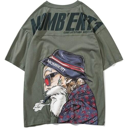 Latimeelon T Shirt Men Fashion Cool Cotton Old Man Print Tee Shirts Casual High Street Hip Hop Couple Tees Summer Streetwear