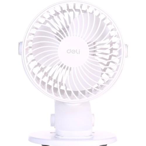 Small USB electric fan black and white office room dormitory desktop can be clamped 3688