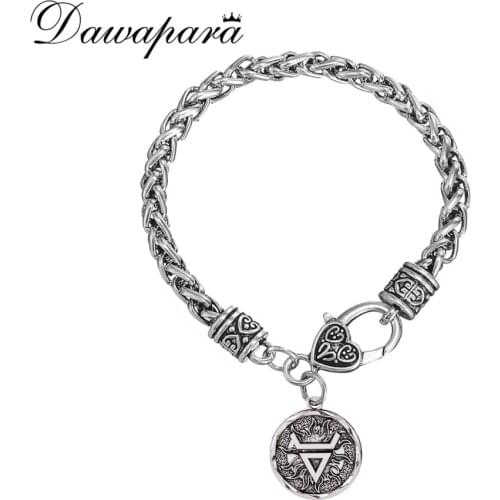 Dawapara Veles Symbol Ancient Slavic Charm Wealth Pagan Talisman Amulet Men Bracelet