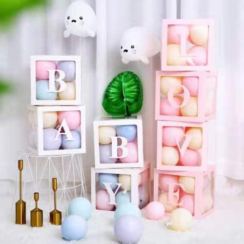 Balloon gift box decoration accessories baby shower decoration boy girl birthday party decoration wedding accessories