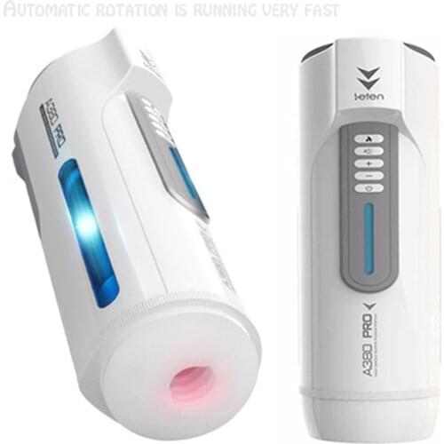 Leten A380 piston fully automatic retractable masturbator true vagina heated vaginal insertion moaning male masturbation machine