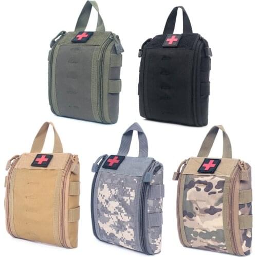 Molle Tactical First Aid Kit Utility Medical Accessory Bag Waist Pack Survival Nylon Pouch Outdoor Survival Hunting Medic Bag