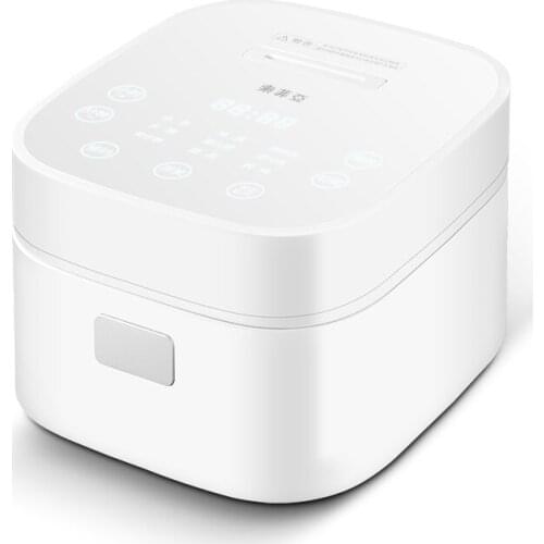 White luxury smart rice cooker ceramic crystal 24 hours reservation multifunction rice cooker