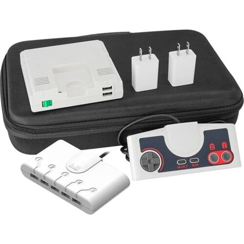 Protective Hard Case Large Capacity Controller Adapter Cable Storage Bag for PC Engine Mini Retro Game Machine