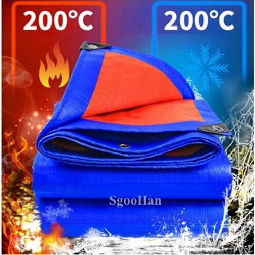 0.32mm PE Rainproof Cloth Outdoor Tarpaulin Garden Plants Shed Boat Car Truck Canopys Waterproof Shading Cloth Pet House Cover