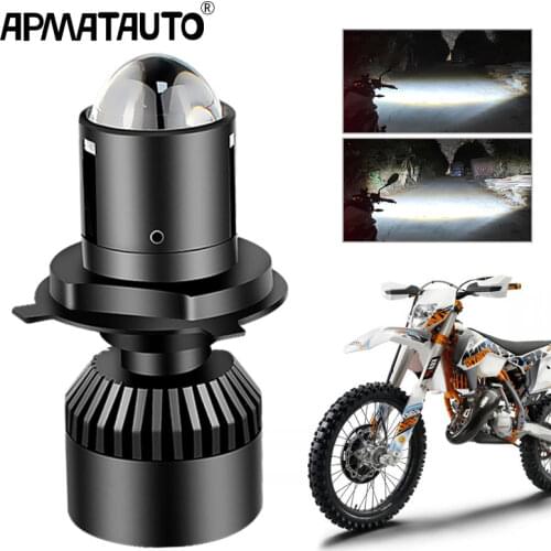1PCS Motorcycle LED lens Headlight 6800lm 6000k For KTM 2017 2018 EXC XCF SX F SMR Enduro Dirt Bike Motocross Supermoto H4 Bulb