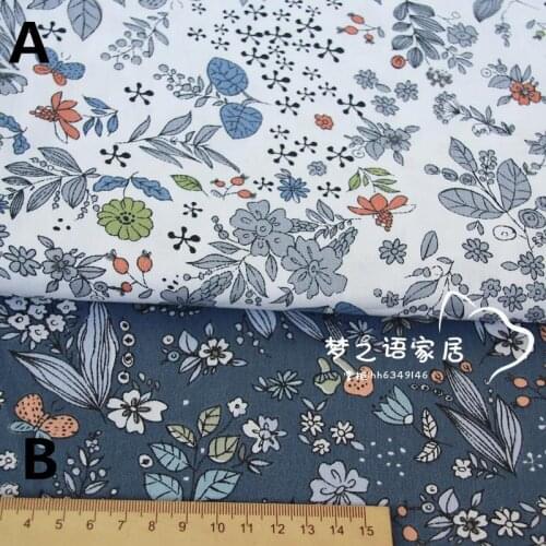 160CMx50CM floral fabric Retro cotton fabric crafts doll cloth scrapbooking patchwork fabric tecidos dressmaking sewing tissue