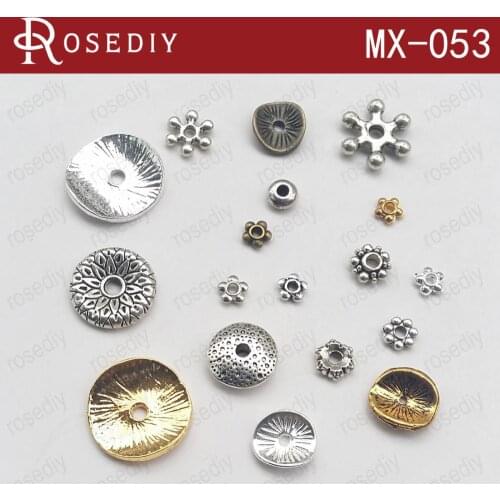 28531)Total 80 PCS Random Mixed style Zinc Alloy Bracelet Beads Separated Beads & Spacer Beads Jewelry Findings Accessories