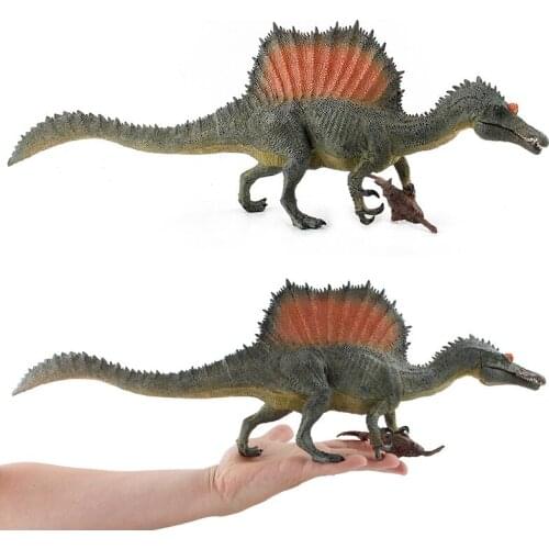 50cm Spinosaurus Fishing Dinosaur Figure Jurassic PVC Realistic Animal Model Collection Gift for Kids Adults Large