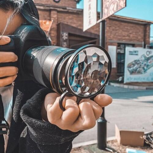 77mm Handheld Filter Colorful Prism Kaleidoscope Prism Variable Number Of Shooting Objects Gourmet Effect Wedding Slr