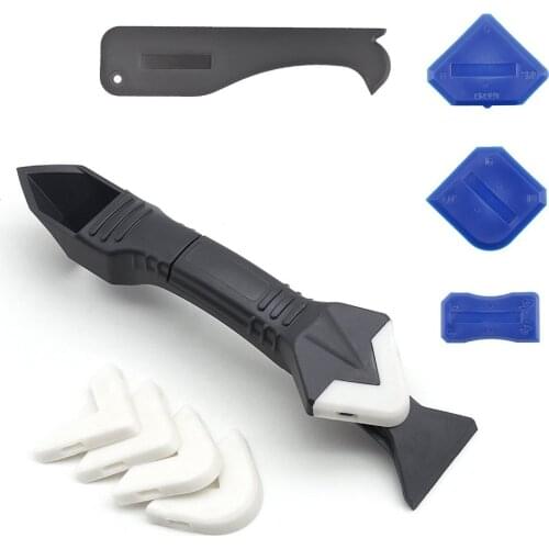 Free Ship 5 Pcs/set Caulking Tool Kit Silicone Sealant Finishing Tool Grout Scraper Caulk Remover Caulking Buddy