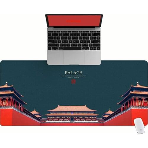 Large Office Computer Desk Mat Table Keyboard Big Mouse Pad Royal Palace Laptop Cushion Desk Non-slip Mat Gamer Mousepad Mat