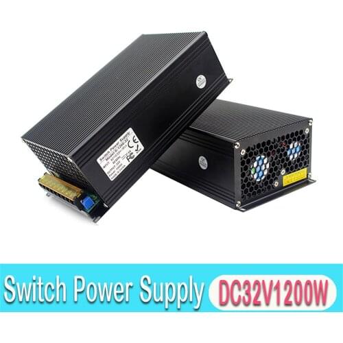 Dc32V 37.5A 1200W Power Supply Unit Driver Constant Voltage Powers Source Transformers 110V 220V AC-DC 32V Smps