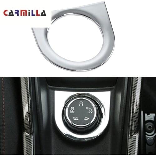 Carmilla ABS Chrome More Traffic To Adapt The Mode Dial Decorative Circle Car Sticker For Peugeot 2008 2014 -2019