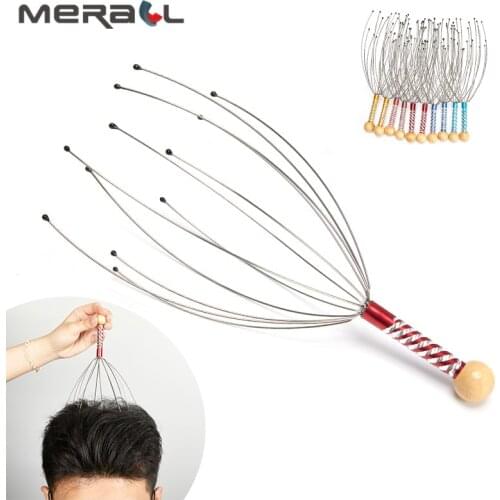 Heads Scalp Massage Multi Octopus Claws Massagers for Neck Body Stress Release Tens Pain Relief Skin Hair Care Equipment 1Pcs