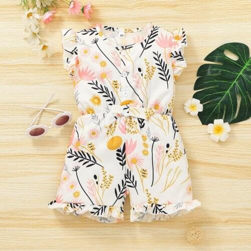 HUGJOJO Summer Overalls For Girls