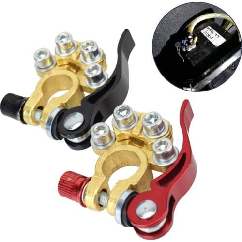 Car Battery Terminal Wire Cable Clamp Main Cable Post Terminal 12V 24V Shut-Off Connectors Terminal Quick Disconnect