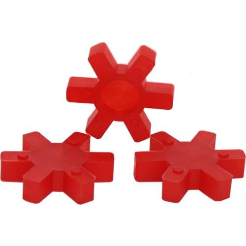 L-110 L-150 L-190 L-225 Red Polyurethane PU Gasket Flexible Pump Shaft Coupling Elastic Spider Buffer Damper Cushion Element