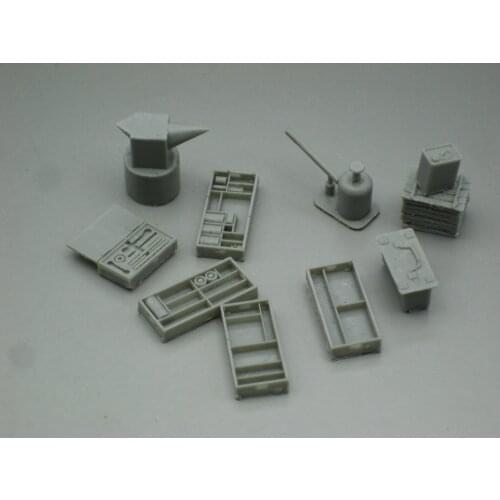 Scenario model accessories Resin WWII maintenance supplies set 1:35 sand table model