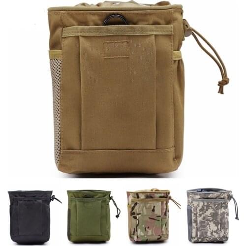 CQC Molle System Hunting Tactical Magazine Dump Drop Pouch Recycle Waist Pack Ammo Bags Airsoft Military Accessories Bag