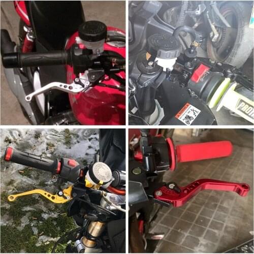 Motorcycles CNC 7/8" 22mm Front Brake Clutch Master Cylinder Reservoir Levers fuel meter Kit Motorcycle Handbrake