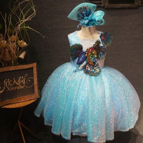 New Arrival Kids Dresses For Girls Party Princess Dress Toddler Birthday Girls Vestidos Children Tutu Dress Real Pictures