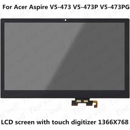 Original 15.6''LCD For Acer Aspire V5-473 V5-473P V5-473PG lcd assembly With frame Laptop touch digitizer Screen
