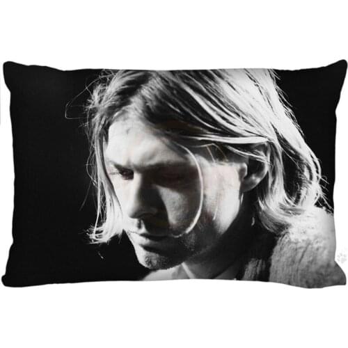 Personalized Custom Zippered Rectangle Kurt Cobain Pillow Case (Two sides) Fashion Classic Home Textile Pillow Case