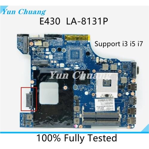 QILE1 LA-8131P For Lenovo thinkpad E430 E430C notebook motherboard FRU 04W4018 04Y1168 PGA989 HM77 DDR3 100% test work