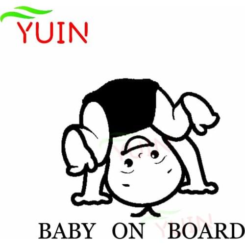 BABY ON BOARD Car Sticker Creative PVC Body Decoration Auto Accessories Fashion Lovely Boy Cartoon Waterproof Sunscreen Decal