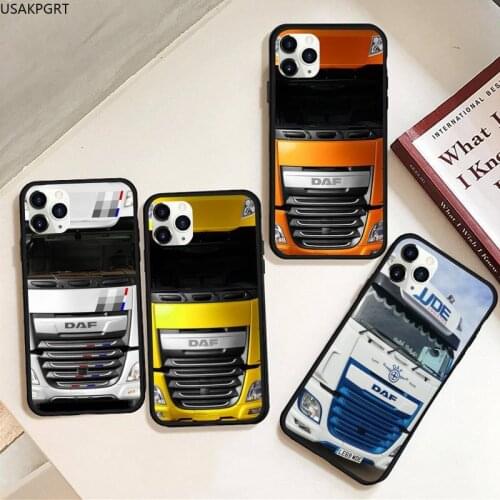 DAF truck logo Phone Case Rubber for iPhone 11 pro XS MAX 8 7 6 6S Plus X 5S SE 2020 XR case