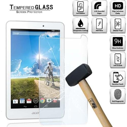 Tablet Tempered Glass Screen Protector Cover for Acer Iconia Tab 8 A1-840 8 Incn 9H Tempered Film Full Coverage Anti-Scratch