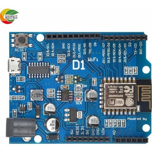 Ziqqucu WeMos D1 WiFi R3 Development Board Based ESP8266 ESP-12E ESP-12 Wireless WIFI Module for Arduino IDE