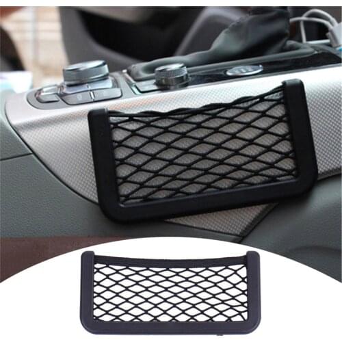 1pcs Car Back Rear Trunk Seat Elastic String Net Mesh Storage Both Side Bag Keep Warm Pocket Cage 15cm*8cm 20cm*8cm Nylon 2017