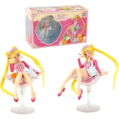 12cm Anime Sailor Moon Usagi Tsukino Fruit Shop Parlor Ver. 25th Anniversary PVC Action Figure Collectible Model Toy