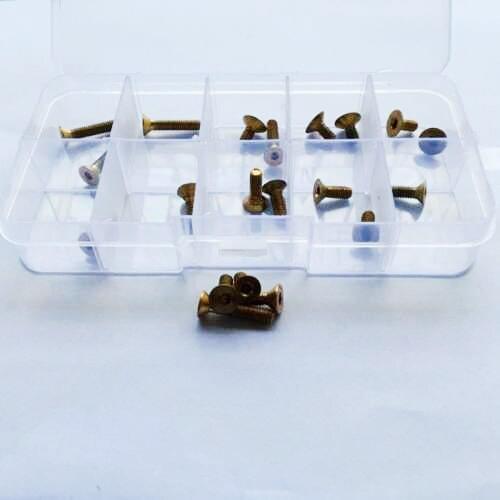 20pcs M4 8/10/12/20mm long Allen brass countersunk screws flat head bolts screw