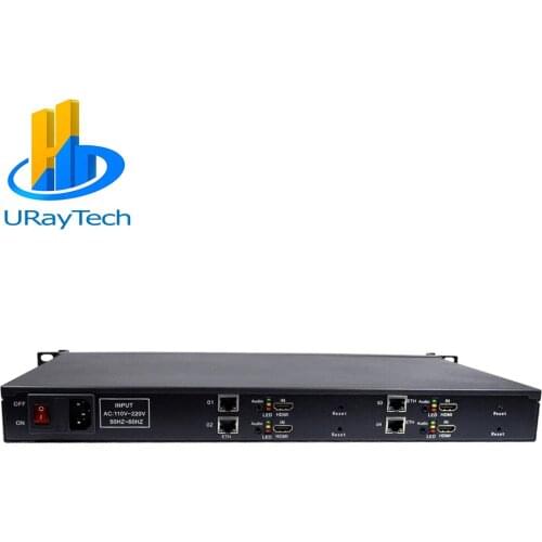 URay Tech 1U 4 Channels HEVC H.265 H.264 HDMI CVBS AV to IP Video Streaming Encoder For Live Broadcast With SD HD HTTP UDP RTSP