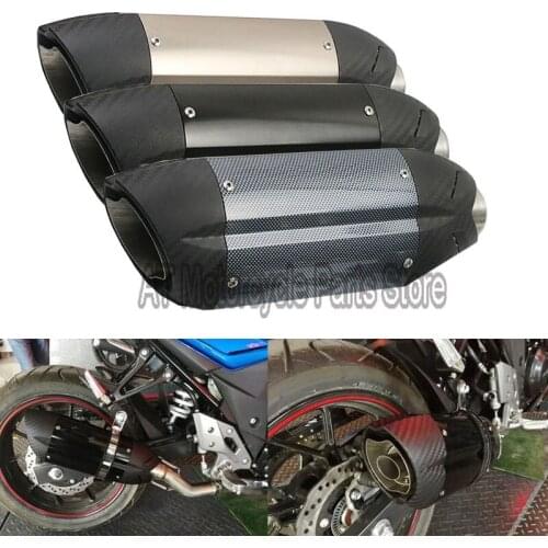 51MM Inlet Universal Motorcycle Exhaust Muffler Pipe For Devil Monster Modified Escape Moto With Moveable DB Killer