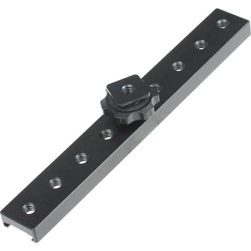 BGNing Aluminum Alloy 18cm Long Flash Bracket Hot /Cold Shoe Extension Rail For DSLR Camera for Led Video Light Microphone 180mm