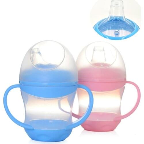 Duck Mouth Cup Baby Feeding Cup Children Learn Feeding Drinking Bottle with Handle Kids Training Cup
