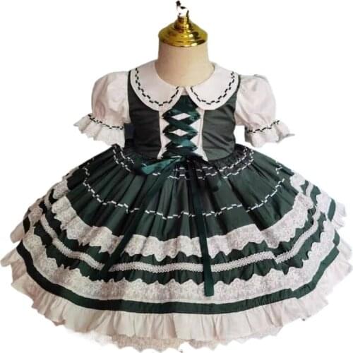 Summer New Childrens Lolita Dress Spanish Dress Punta Princess Dress Flower Girl Dresses Eid Dress Festival Christmas Dress