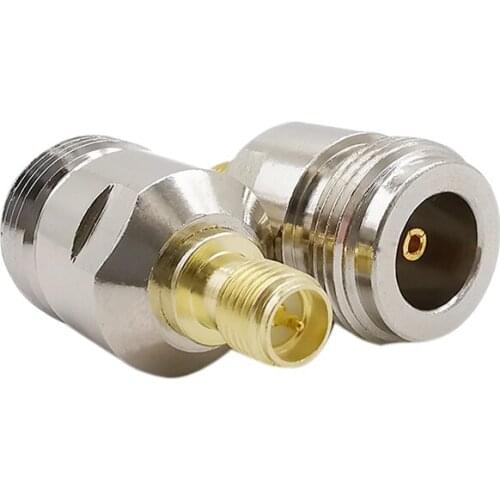 1PCS RF Coaxial Adapter RP SMA Female to N Female Jack Straight Converter N Type F/F Jack Connector for Antenna Coaxial Cable