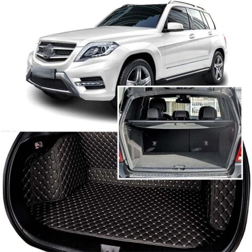 Full Covered Seat Pad Cargo Box Trunk Floor Mat Carpet Liner For Mercedes Benz GLK 2013-2015