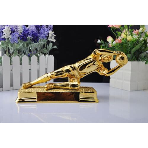 The Best Goalkeeper Trophy Cup Resin Trophy Football Soccer Souvenirs for Soccer Match Award Nice Gift for Friend Free Shipping