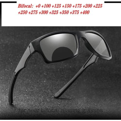 Big Frame Fashion Outdoor Photochromic Dual Focus Reading Glasses Multifocal Presbyopic Glasses Men Women Diopters +1.0 +2.0 NX