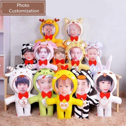 New Hot Photo customization Chinese Zodiac Cushion Dolls Stuffed Animal Pillow Sofa Car Decorative Creative Christmas Gift