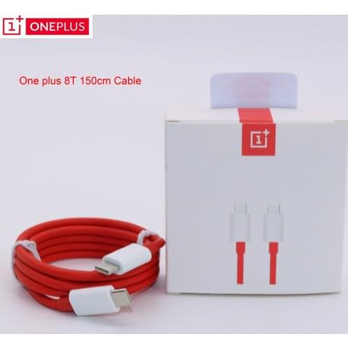 Oneplus 8T Original Warp Quick Charger Cable 6.5A PD Fast Usb Type-C 3.1 To Usb C Data Cable for One Plus 8t 8t+ 5G Type c Cable