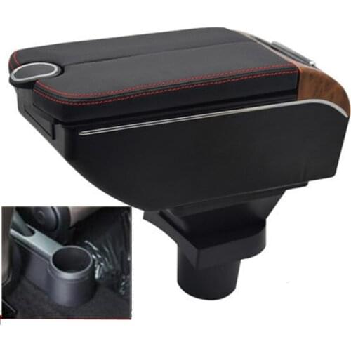 For UP Armrest Box Double doors open 7USB interface Centre Console Storage Box Arm Rest Car accessories armrests
