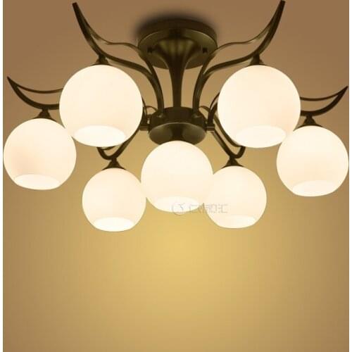 North 4/7/9HEADS pendant lamps personality brief modern iron lamps and lanterns study bedroom lamp pendant light ZA99624